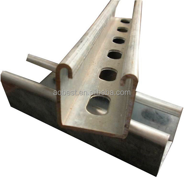 Galvanized Steel Uni Strut Channel with 41mm Side Rail Height and Heavy Load Capacity