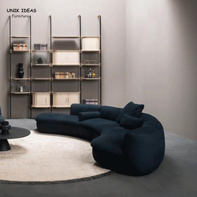 Grupo estofado Blue Velvet de couro de Sofa Bed Contemporary Leather Couch