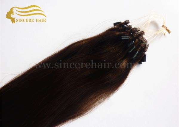 22 Micro Ring Hair Extensions - 22 Brown Pre Bodned Micro Ring Loop Hair Extensions 1.0 G / Strand For Sale