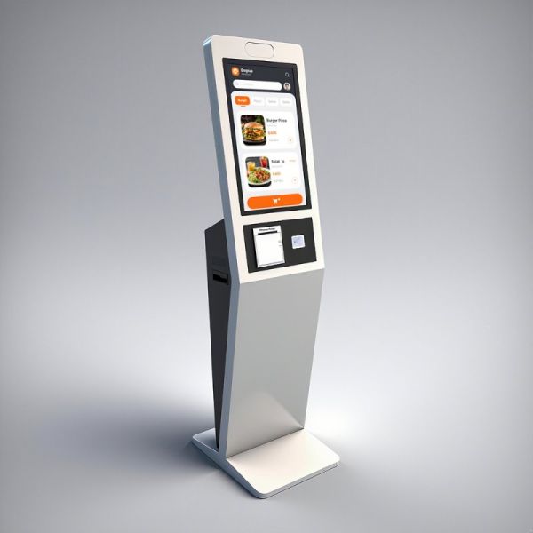 27/32 Inch Floor Standing Touch Screen Self Service Kiosk with 1920X1080 Resolution for Self Ordering and Interactive Use