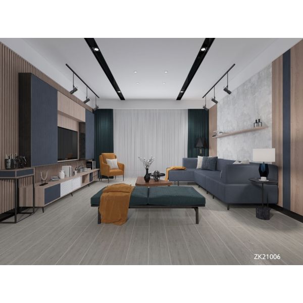 Living Room Rustic Wood Looking Porcelain Tile 150x900mm