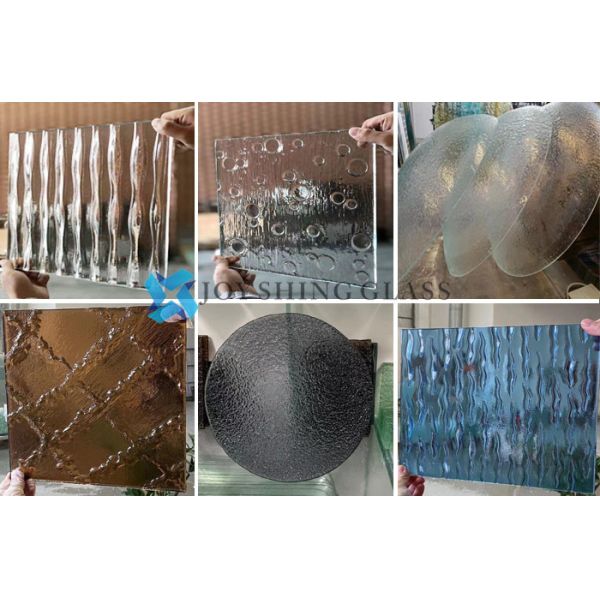 cutsomized hot melt glass pattern Специальное кривое стекло с горячим плавлением