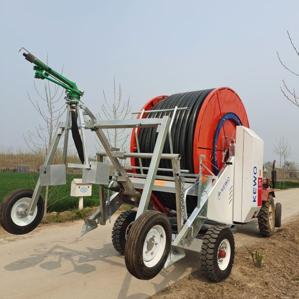 Agriculture Traveler Hose Reel Sprinkling Irrigation Machine with Plastic Material