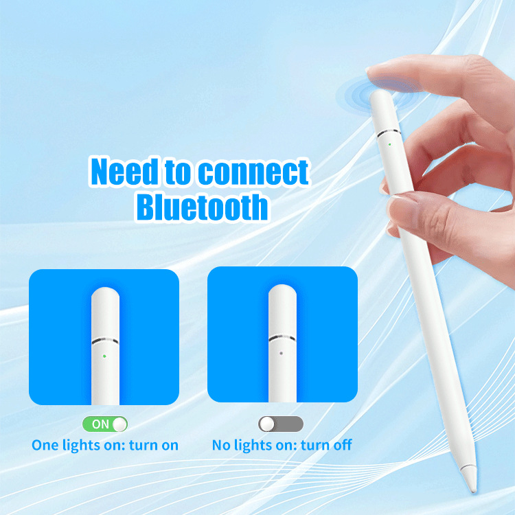 Active Stylus ApplePencil Anti-Touch for 3rd Gen iPad Capacitive Pen with Wireless Magnetic Charging and Type-C Charging
