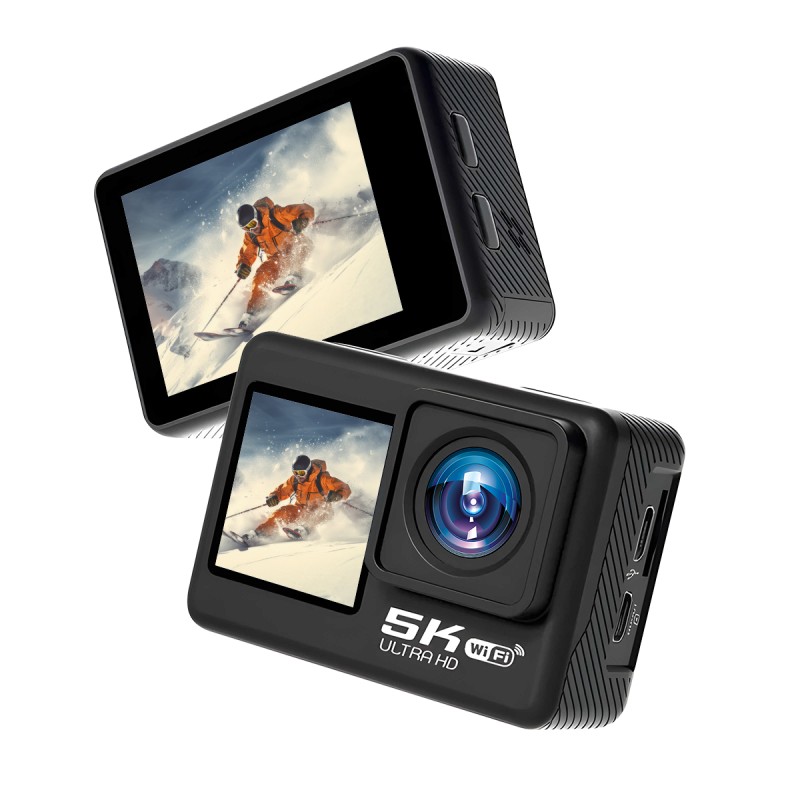 Newest HD 5K Dual Screen Action Sports Camera 30M Waterproof&Anti Camera with