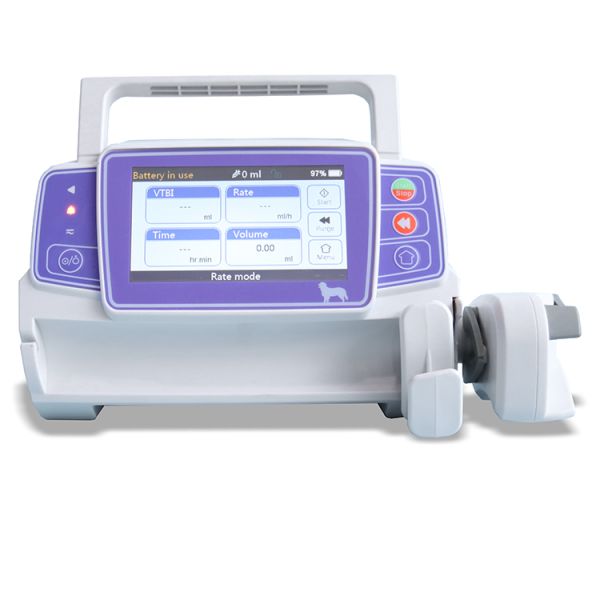 Veterinary Volumetric Infusion Pump Rechargeable Single Channel With Built-In Handle