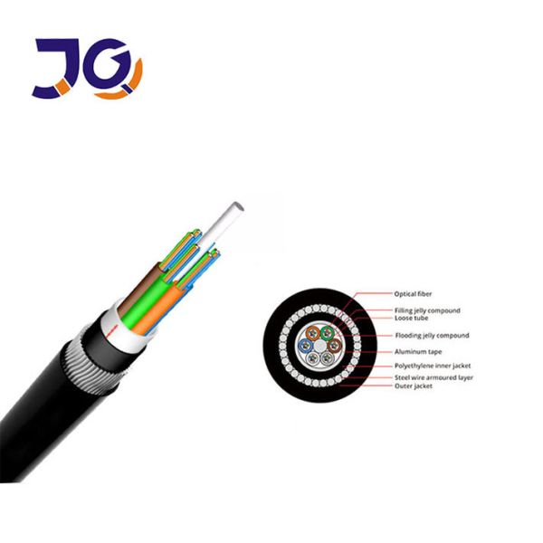 24Core Optical Fiber Cable GYTA33 GYFTY33 Under Water Stranded Armoured Loose Tube Cable