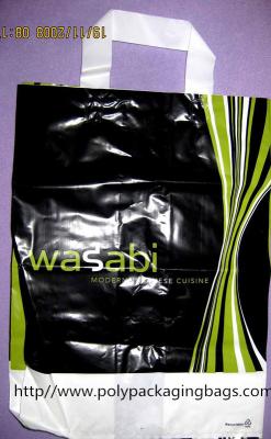 Saco saco do punho do laço/boutique macios clássicos do HDPE para anunciar