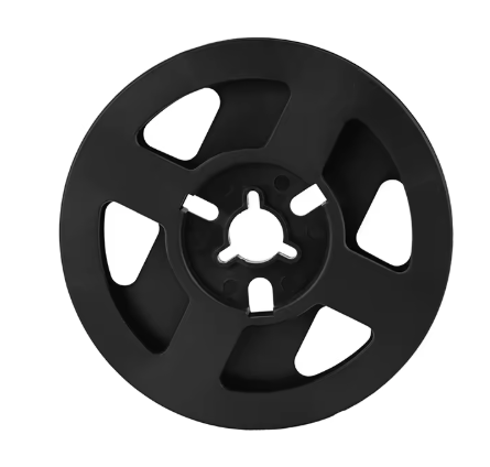 Eco-friendly PS Plastic Spool, 7-inch Size, Available in 8/12/16mm Widths, with Black/White/Milky White Color Options