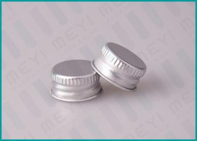 20mm Silver Aluminum Cosmetic Screw Top Caps And Closures With Spill Prevention