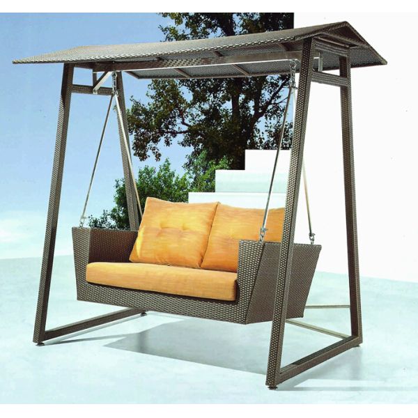Patio wicker swing chair--3109