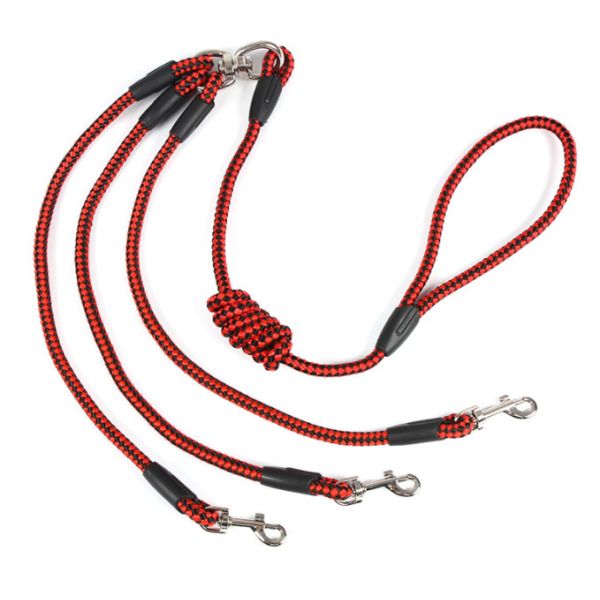 3 Dog Leash Heavy Gold Dog Lead Duty  Dog Leash Walking Two Dogs