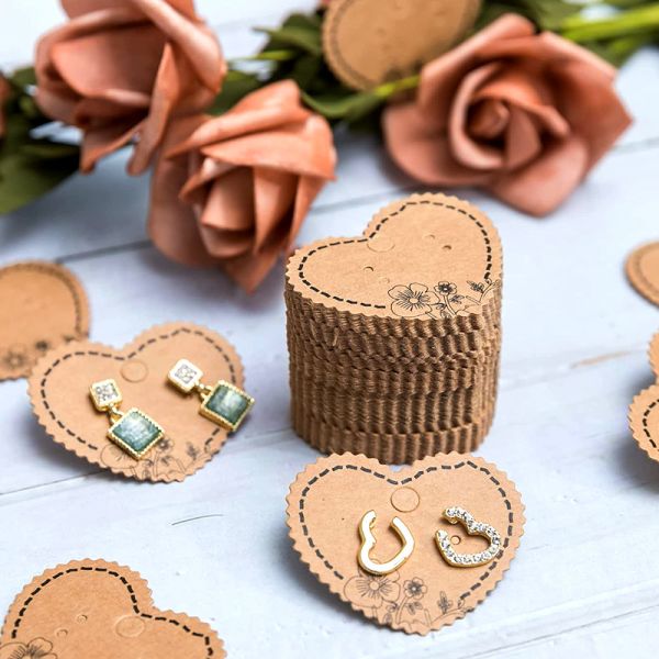 Custom Jewelry Display Card Earring Paper Tag Label OEM Accepted