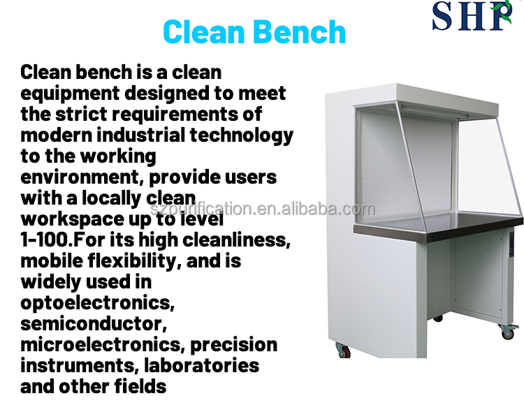 Desktop Laminar Flow Clean Air Bench Medical Clean Room Projects & Equipments