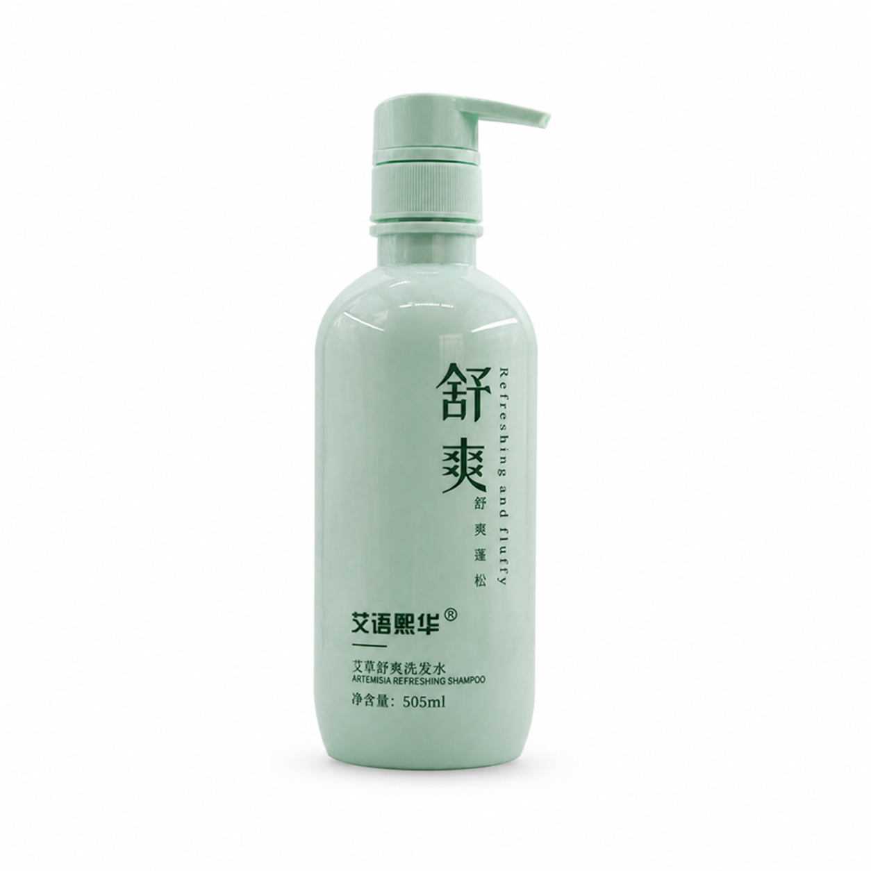 Mugwort Shampoo 505ml Pump Bottle for Wholesale Hair Care Supply