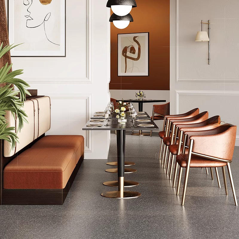 Wholesale Custom Modern Durable Easy Clean Booth Seating Sets for Commercial Restaurant Furniture