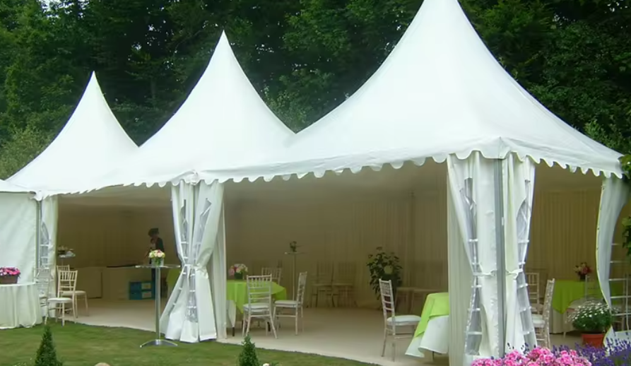 Белая УФ-защита, огнестойкость Садовый навес Алюминиевая пагода Поставка на продажу