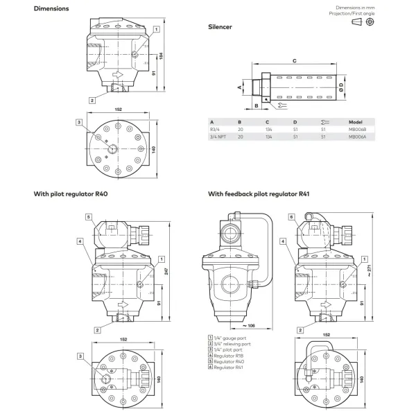 100% новый и оригинальный клапан Норгрена R18-C00-Rnxg R74G-4gk-RMN в коробке