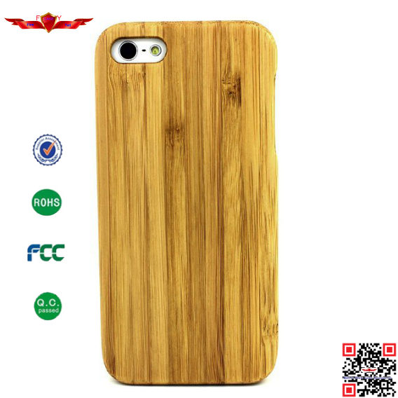 100% Authentic Import Natural Wood Cover Case For Iphone 5 5S High Quality With Gift Box