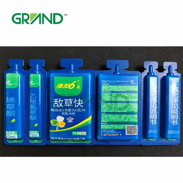 Auto Pesticide Ampoule Filler Plastic Bottles Liquid Filling And Sealing Machine