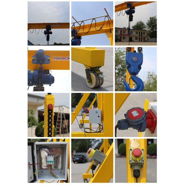 0.5t-30t подгоняло небольшой портативный кран на козлах с 4 колесами