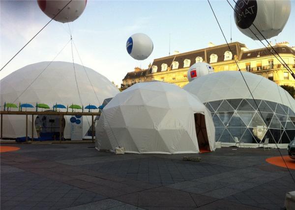 Custom Outside Geodesic Dome Tent With Steel Frame , 25m Diameter