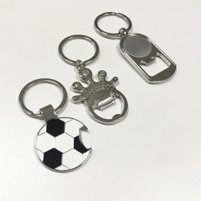 Laser Engraved Beer Bottle Opener Keychain Print Logo Key Ring Gift