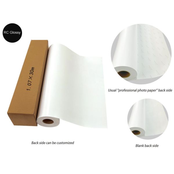 42inch High Glossy Inkjet Photo Paper , 240gsm Photo Paper Instant Drying