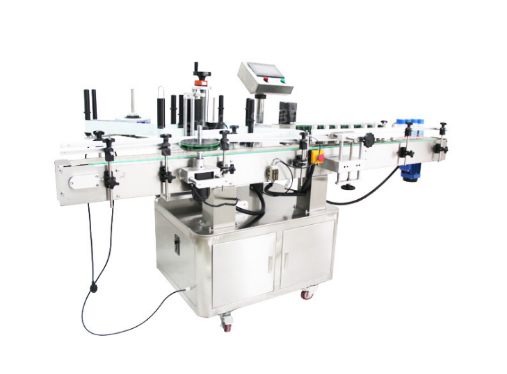 Máquina de aplicação de rótulos de garrafas de plástico para garrafas de metal