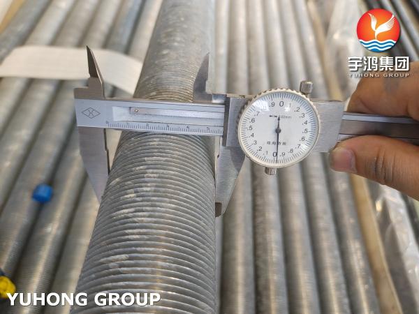 Air Cooler Stainless Steel Extruded Fin Pipe ASTM A269 TP304 With Al1060