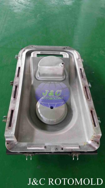 Sandblasted Surface Treatment Aluminum Rotational Molds For Scrubber LLDPE Shell