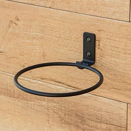 6 polegadas 3 peças preto de planta de pot stand anel de parede montado em pó de metal revestido acabamento decoração de casa