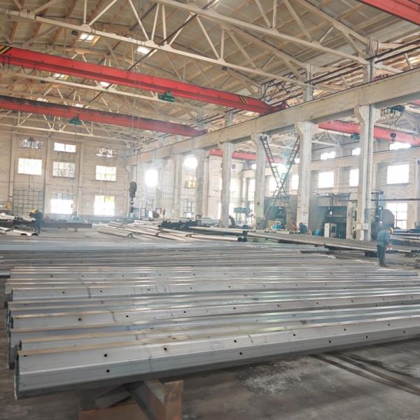 40FT 11.9M Electric Steel Pole 500KGF Q355 Galvanised Steel Pole