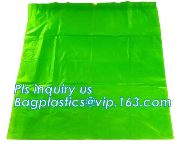 Disposable biohazard infectious plastic drawstring medical waste bag, Promotional mini biohazard drawstring packaging ba