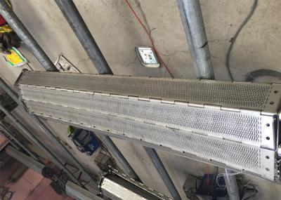 Correia transportadora de placa do metal dos SS para as peças de maquinaria Transort do alimento da desidratação
