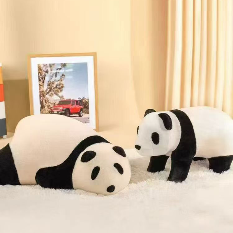 Single Seat Children's Lounge Sofa Giant Panda Shaped Recliner Chair Comfortable Modern Accent Furniture for Home Kids