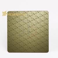 La couleur d'argent d'or a gravé 304 solides solubles en refief couvrent pour le mur décoratif