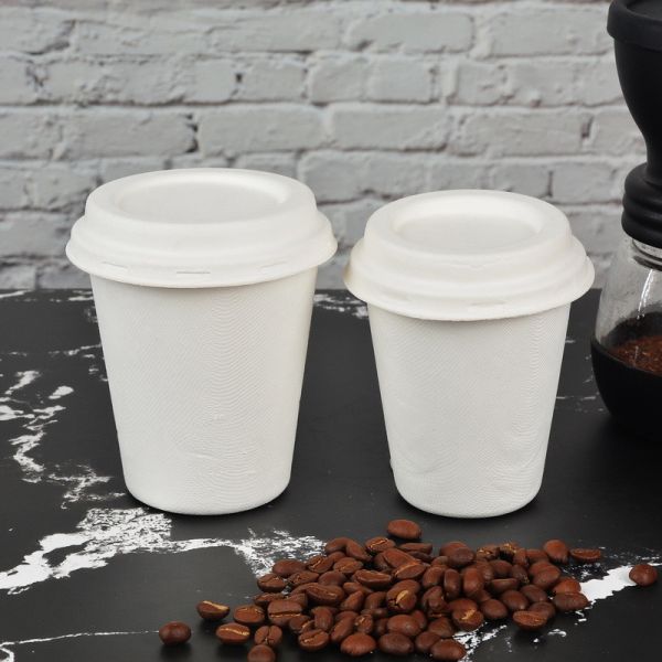 Customizable 8oz/10oz Bagasse Cup Food Grade Disposable Container with Customization