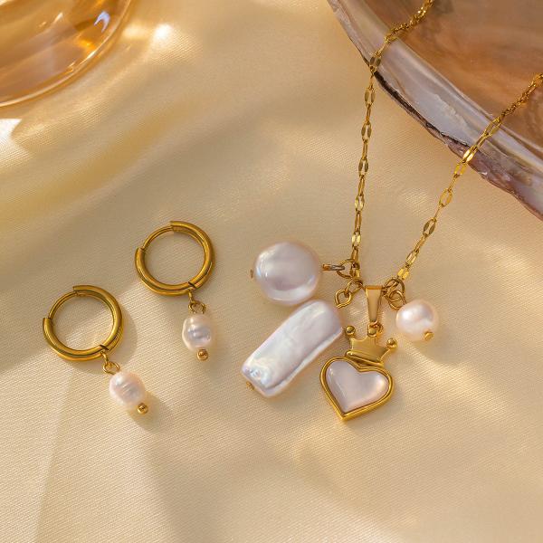 Trending 18k Stainless Steel Earring ODM Pearl Drop Earrings For Girls