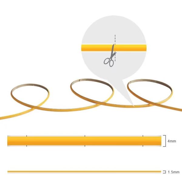 Custom Flexible 320 480 Leds Dc 5v 10000 Lumens Warm White Rgb Fcob Cct Cob Led Strip Light Warehouse