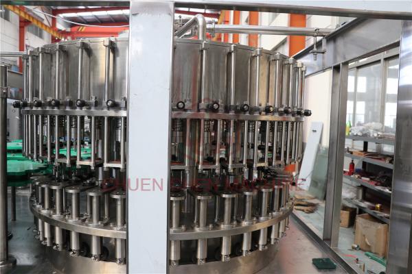 Glass Bottle Juice Filling Line / Fruit Juice Bottling Capping Equipment