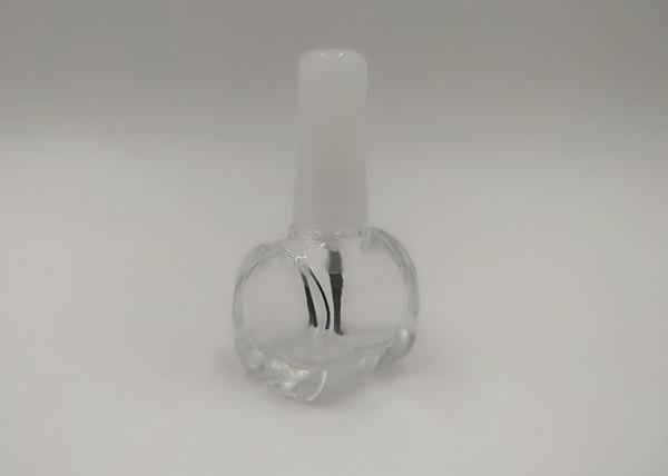 Glass Beauty Makeup Nail Polish Bottle HS Code 392330 With White Brush