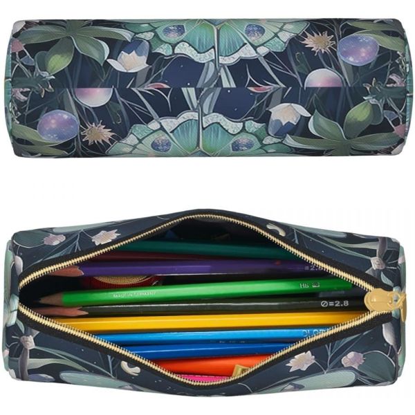 Butterfly Pencil Case for Women Pen Pouch Cylinder Small Carrying  Zipper Simple Durable Lightweight for Storage Bag