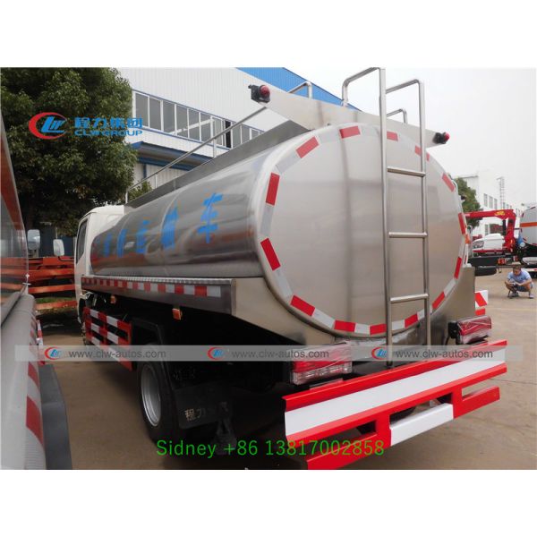 Тележка доставки молока танка нержавеющей стали Dongfeng 4x2 6m3 8m3
