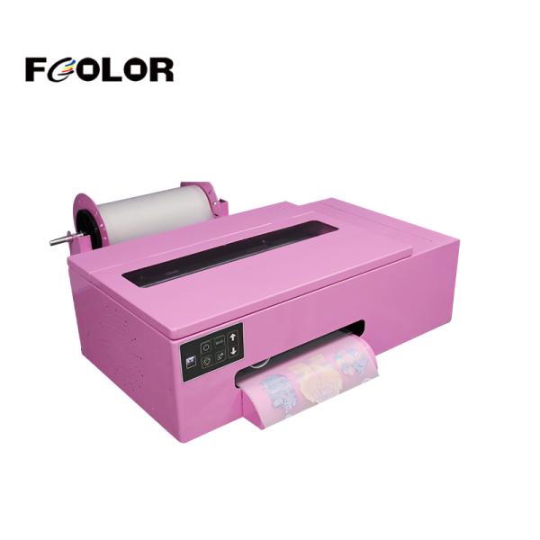 Pink Color Smart T Shirt DTF Printer A4 Roll To Roll Pet Film DTF Machine With XP600 Head