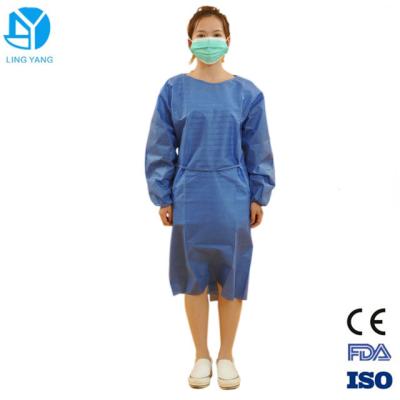 S-5XL Size Patient Disposable Surgeon Gown With Elastic Wristband / Thumb Loop