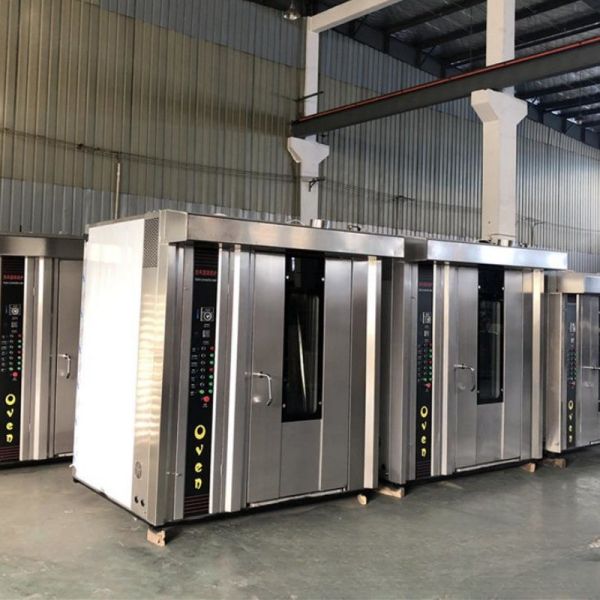 Steam Function Gas Rotary Rack Oven for Wheat Flour Baking in Bakery Shop