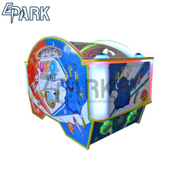 Amusement park indoor playground kids ufo hockey table ice hockey coin operated machine