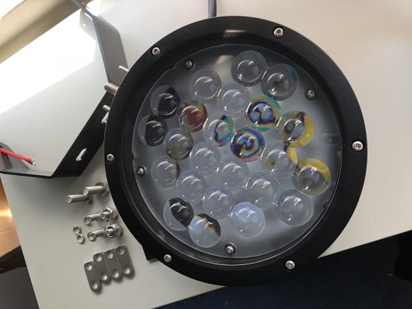 Black Cree 10000 lumen 9 Inch Offroad LED Driving Lights , Round 120W LED Work Light