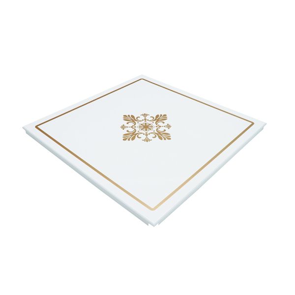 Огнеупорная алюминиевая потолочная панель 600x600 Декоративные металлические потолочные плитки